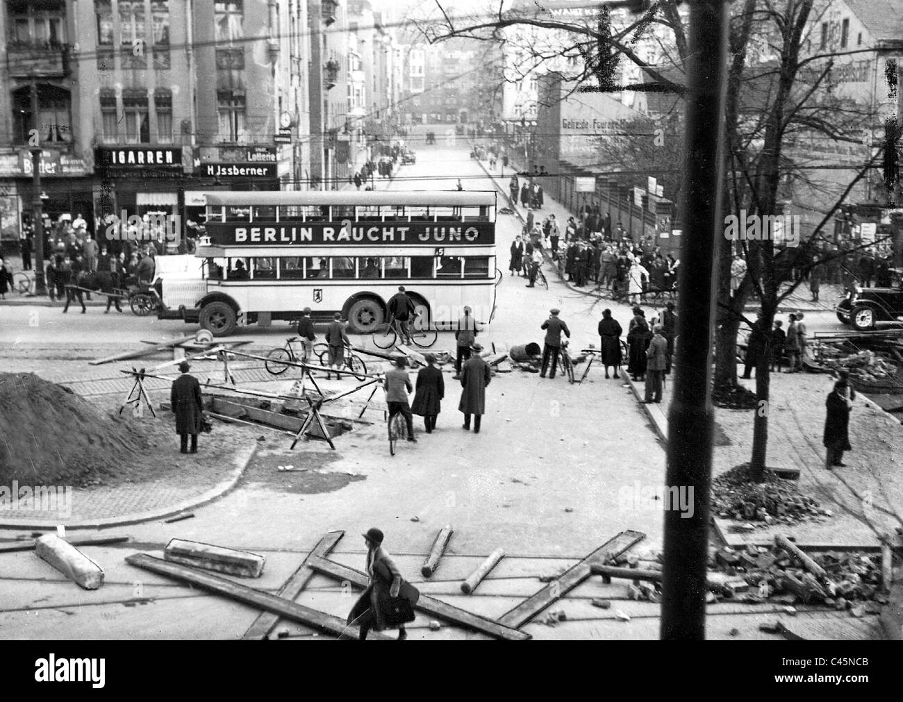Grève à Berlin BVG, 1932 Banque D'Images