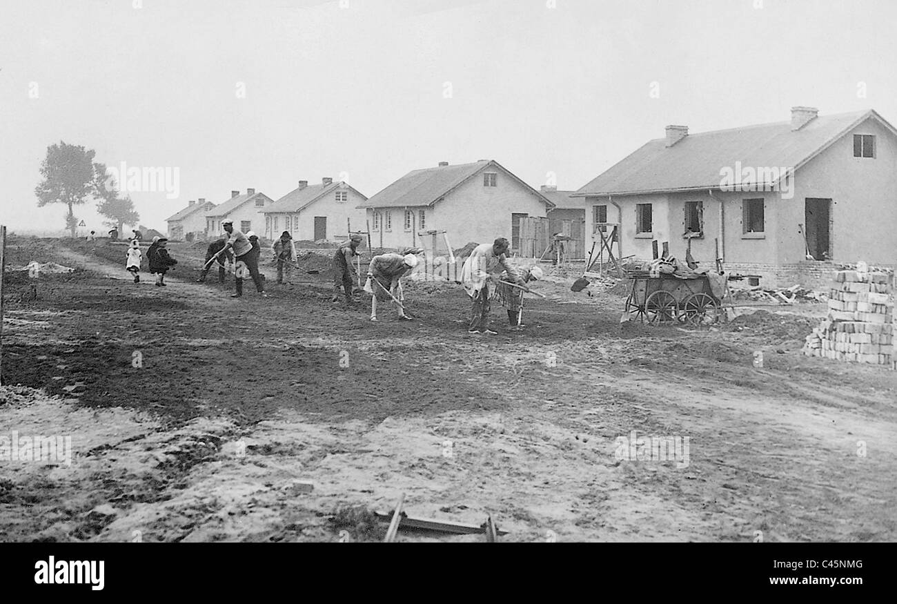 Villes au cours de la Grande Dépression, 1929 Banque D'Images