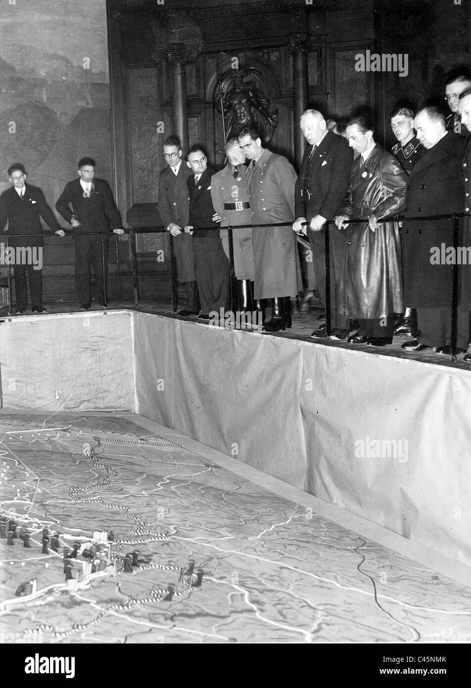 Rudolf Hess et Joseph Goebbels, 1935 Banque D'Images