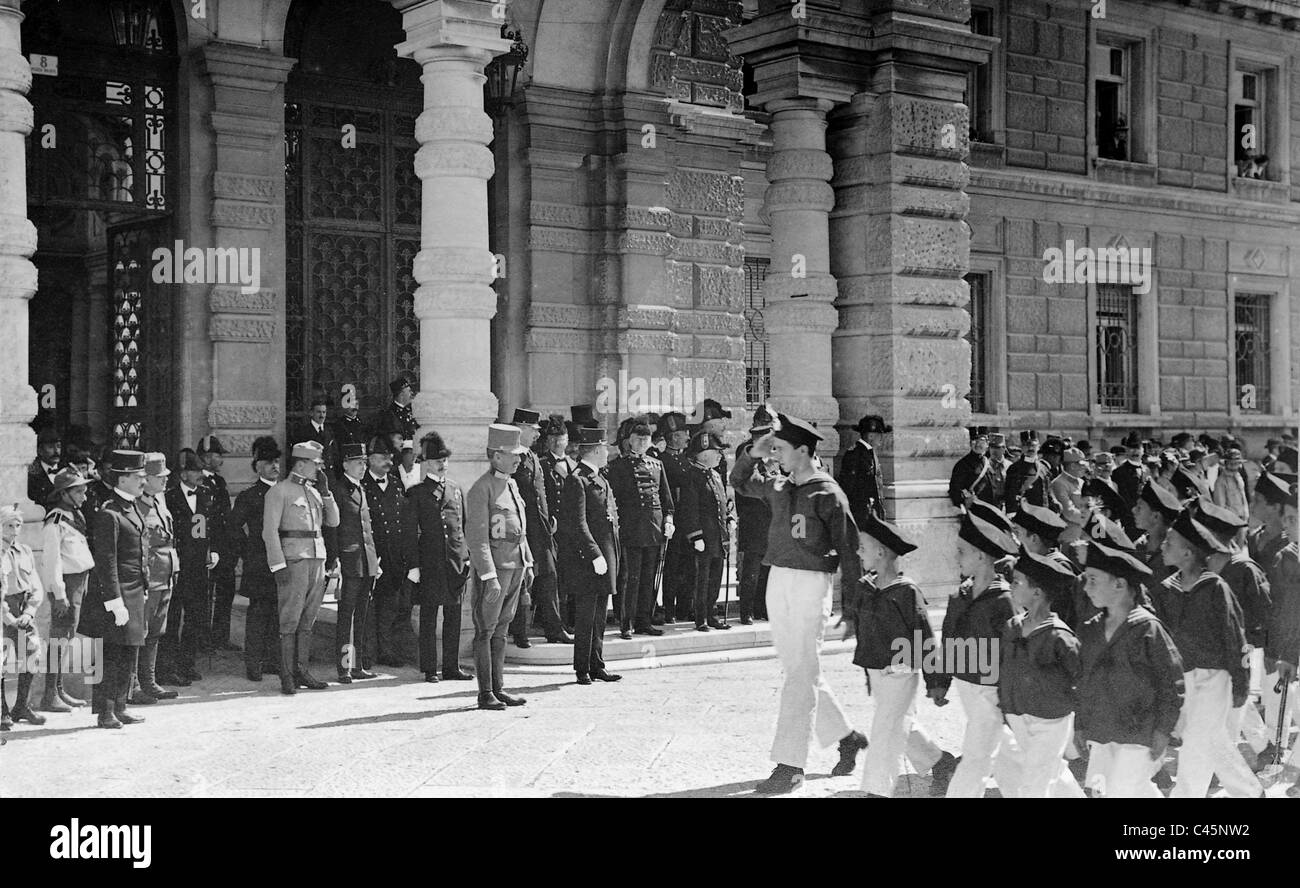 Pour l'anniversaire de l'Empereur Franz Joseph I. à Trieste, 1915 Banque D'Images