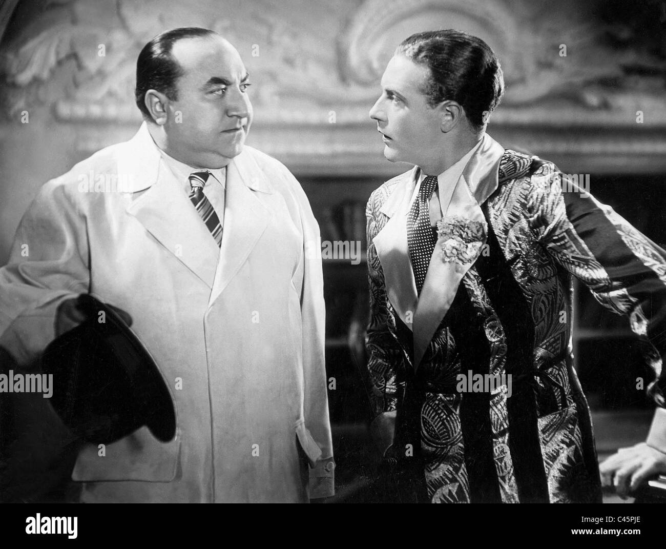 Kurt Gerron et Willy Fritsch dans 'Voleurs', 1931 Banque D'Images