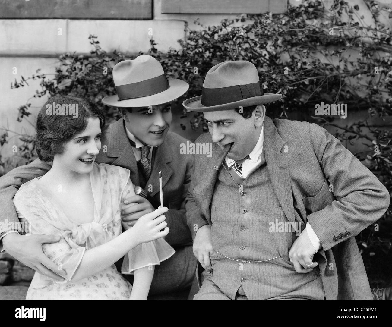 Norma Shearer, Ramon Novarro et Ernst Lubitsch, 1927 Banque D'Images