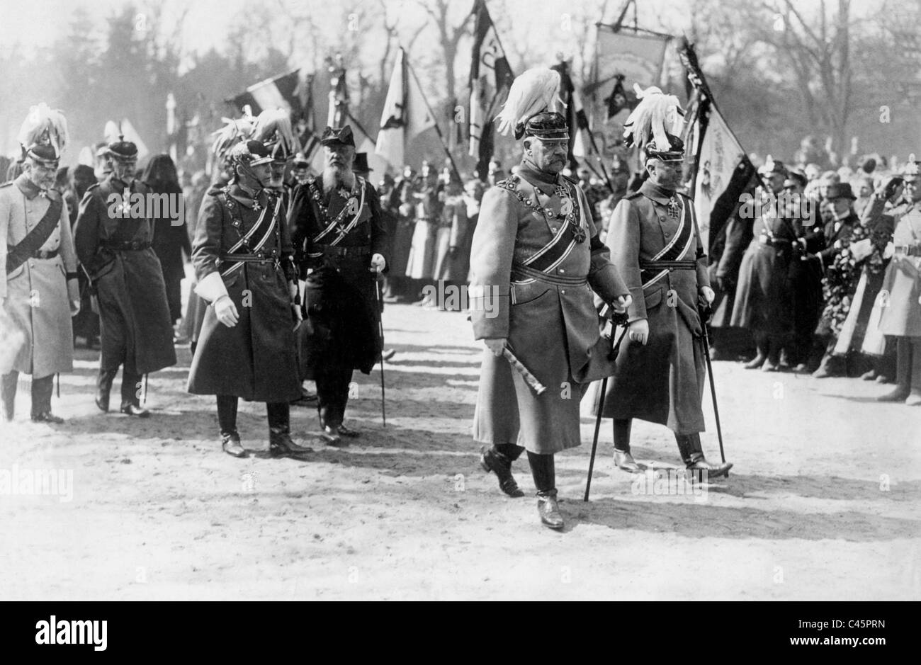 Alfred Von Tirpitz, Paul von Hindenburg et Erich Ludendorff, 1921 Banque D'Images