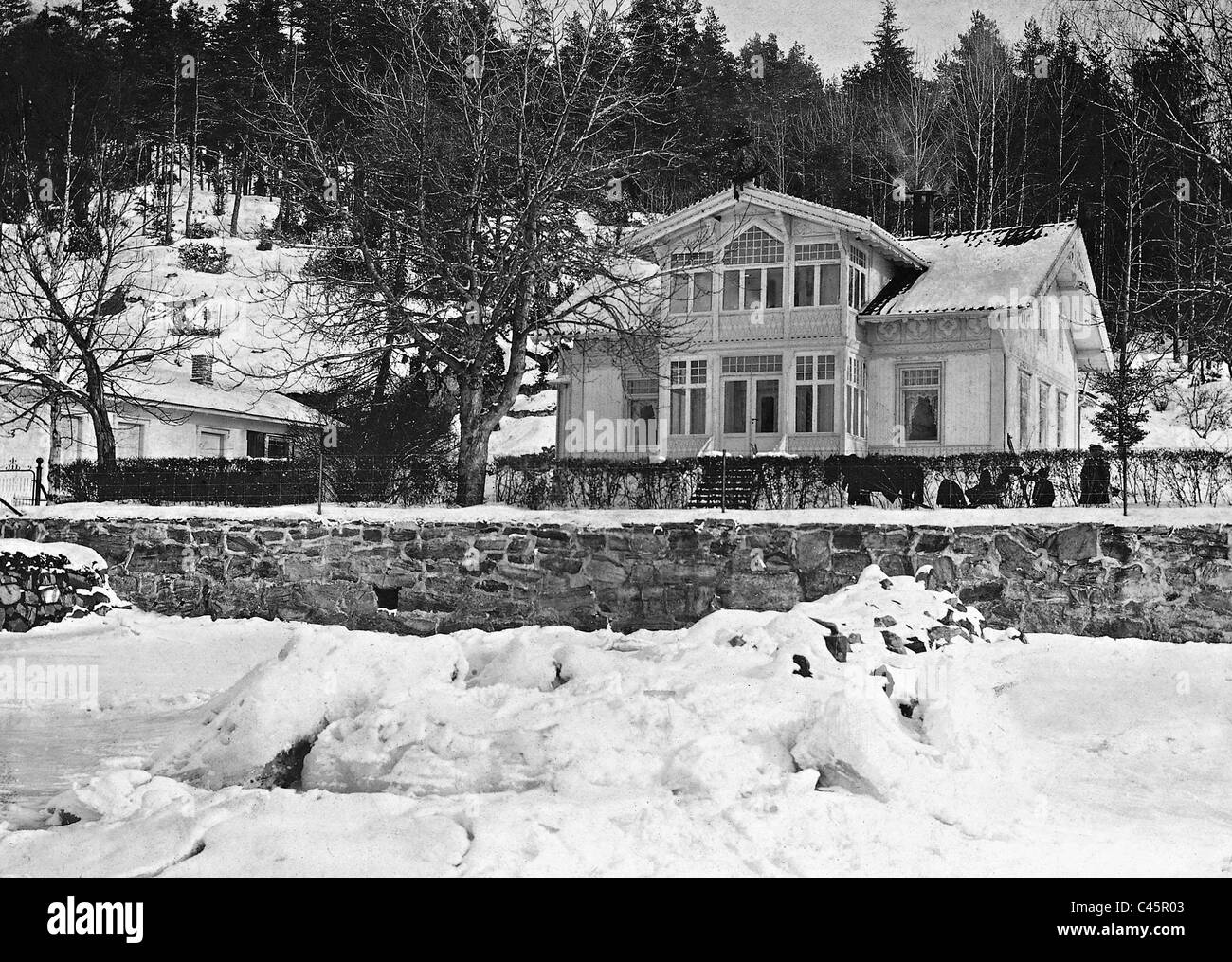 Maison de Roald Amundsen Banque D'Images