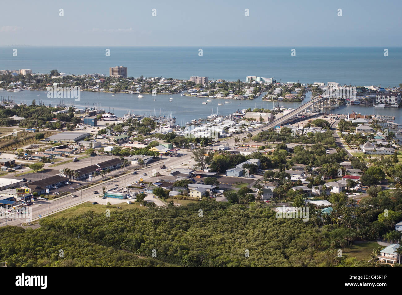 La plage de Fort Myers, Floride du Sud Côte Ouest Banque D'Images