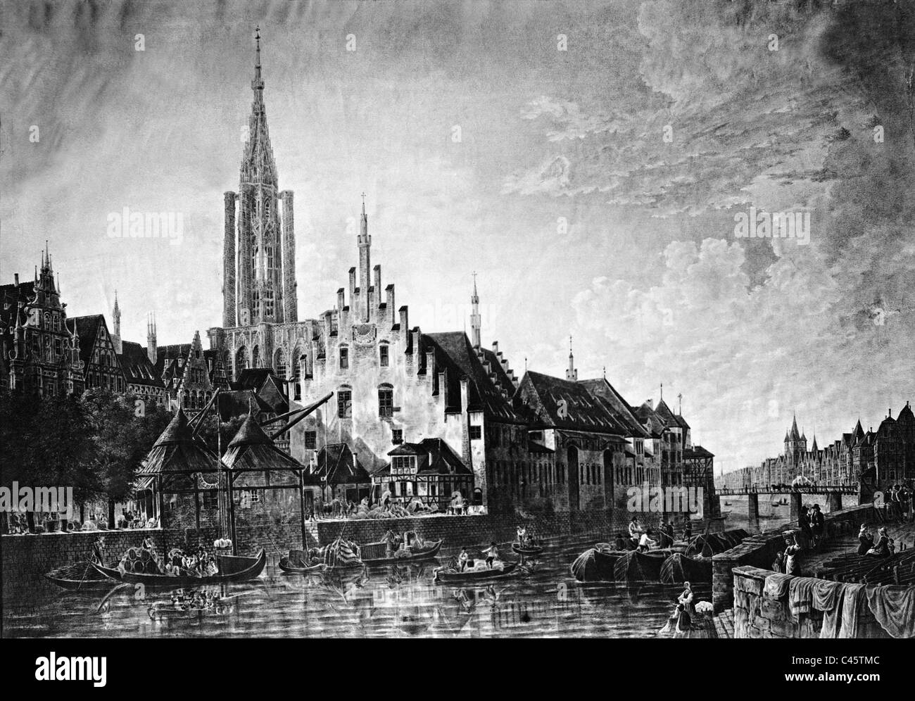 Strasbourg dans le 19e siècle Banque D'Images