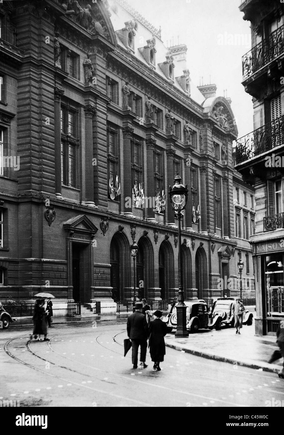 L'Université de la Sorbonne à Paris, 1938 Banque D'Images