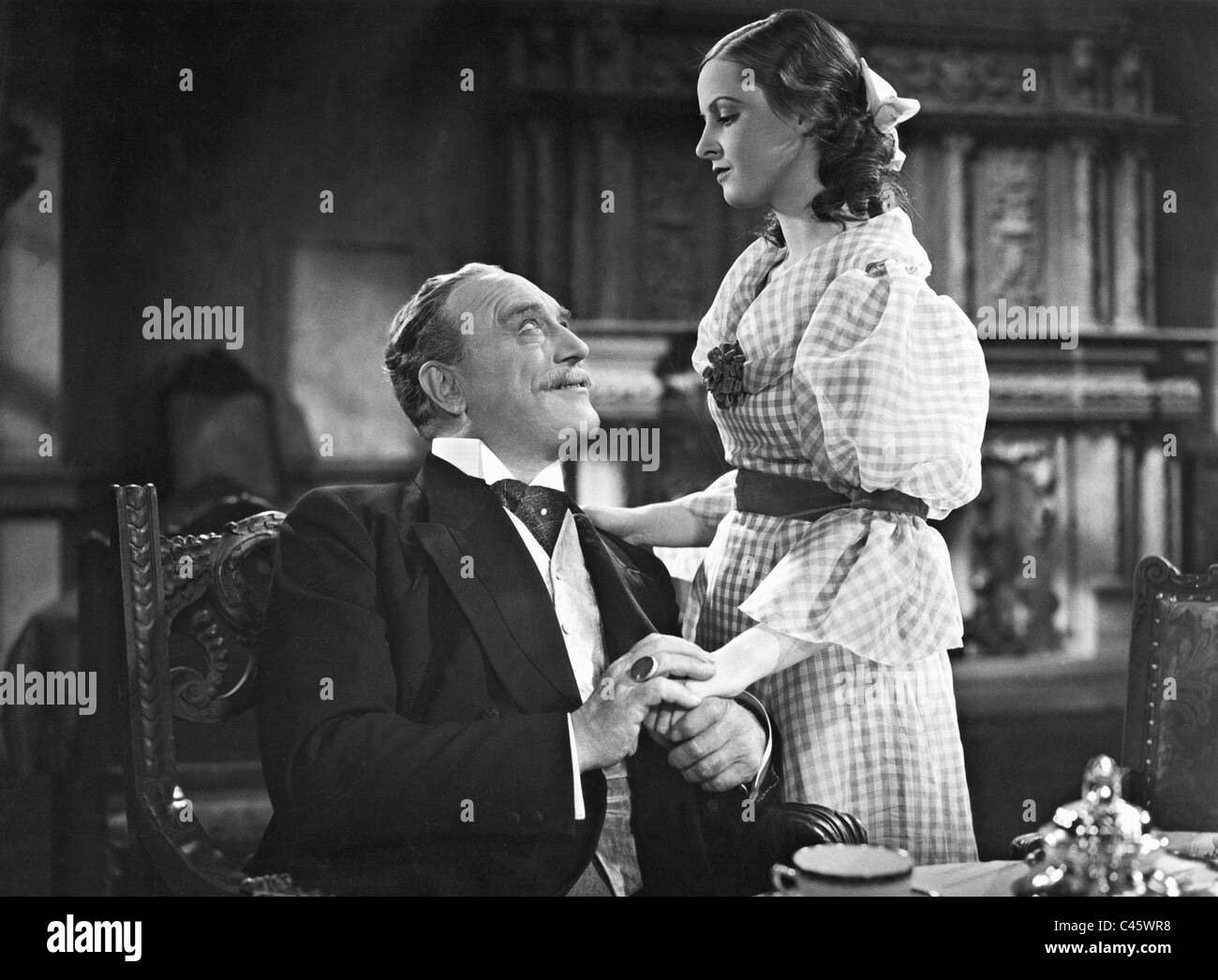 Hansi Knoteck et Friedrich Ulmer dans 'Le Saint et son fou", 1935 Banque D'Images