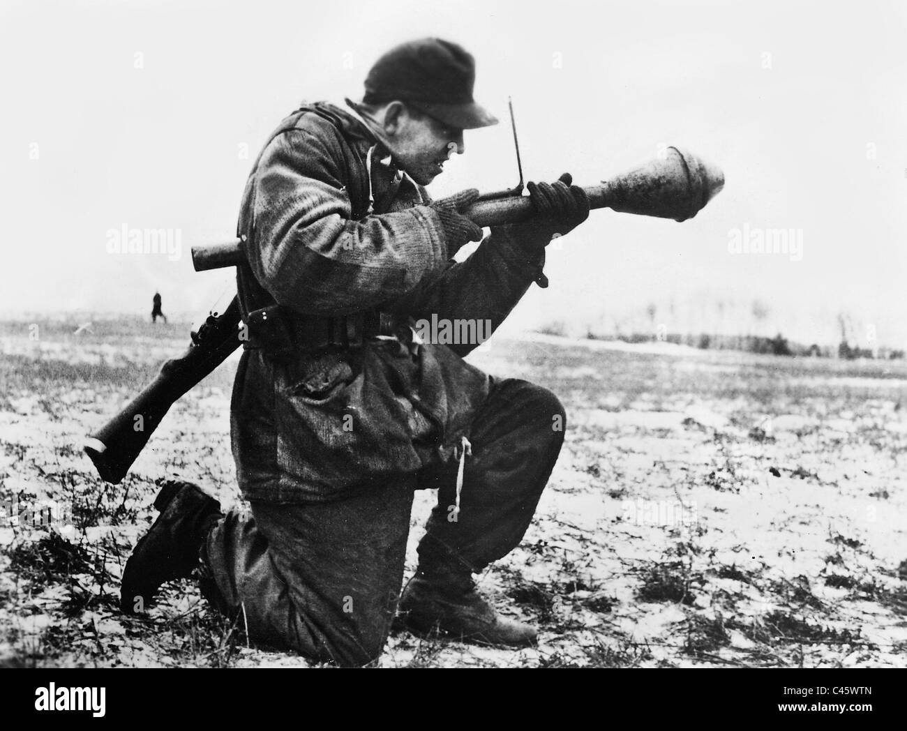 Soldat letton de l'arme SS, 1945 Banque D'Images