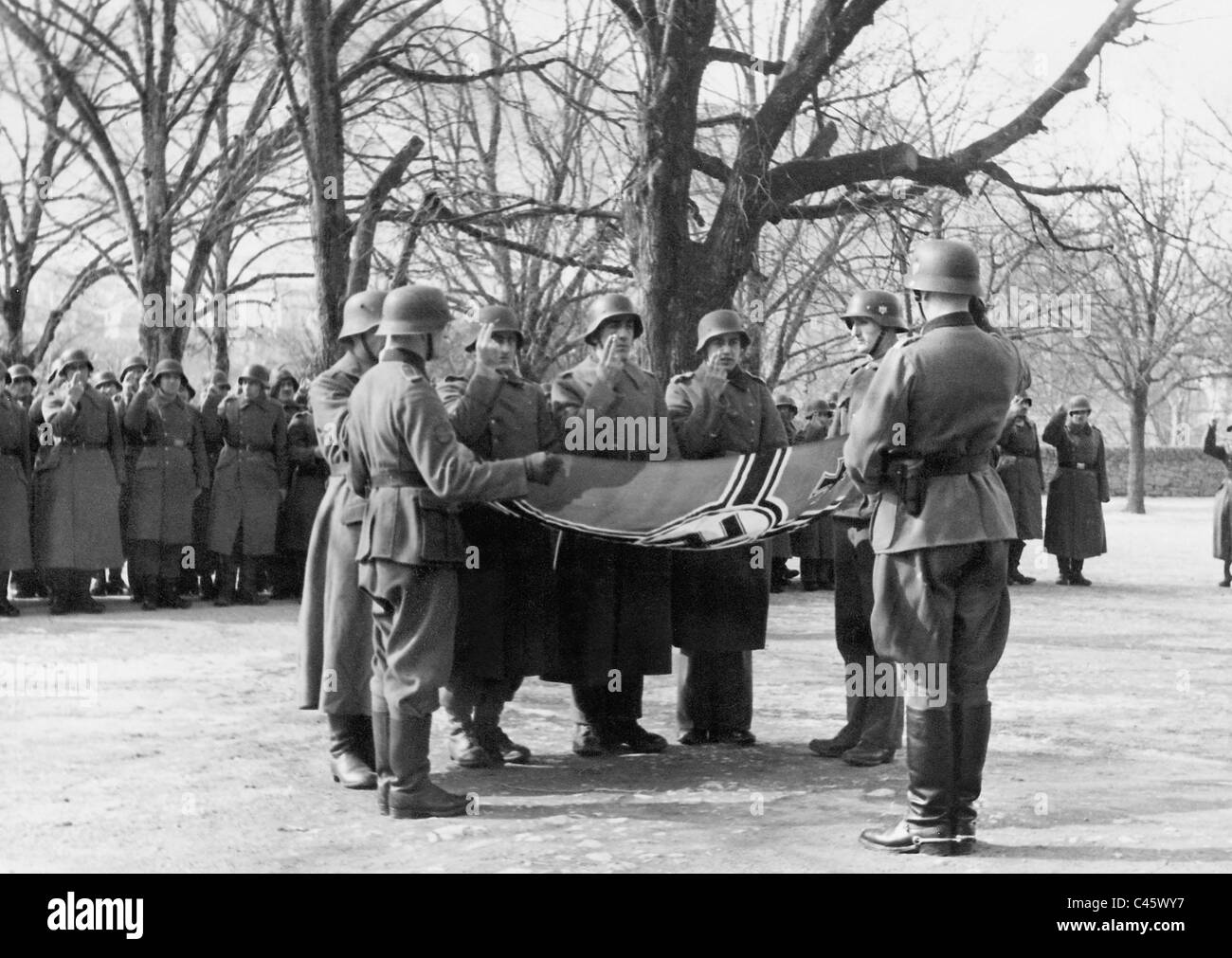 Prestation de serment de volontaires arméniens, 1944 Banque D'Images
