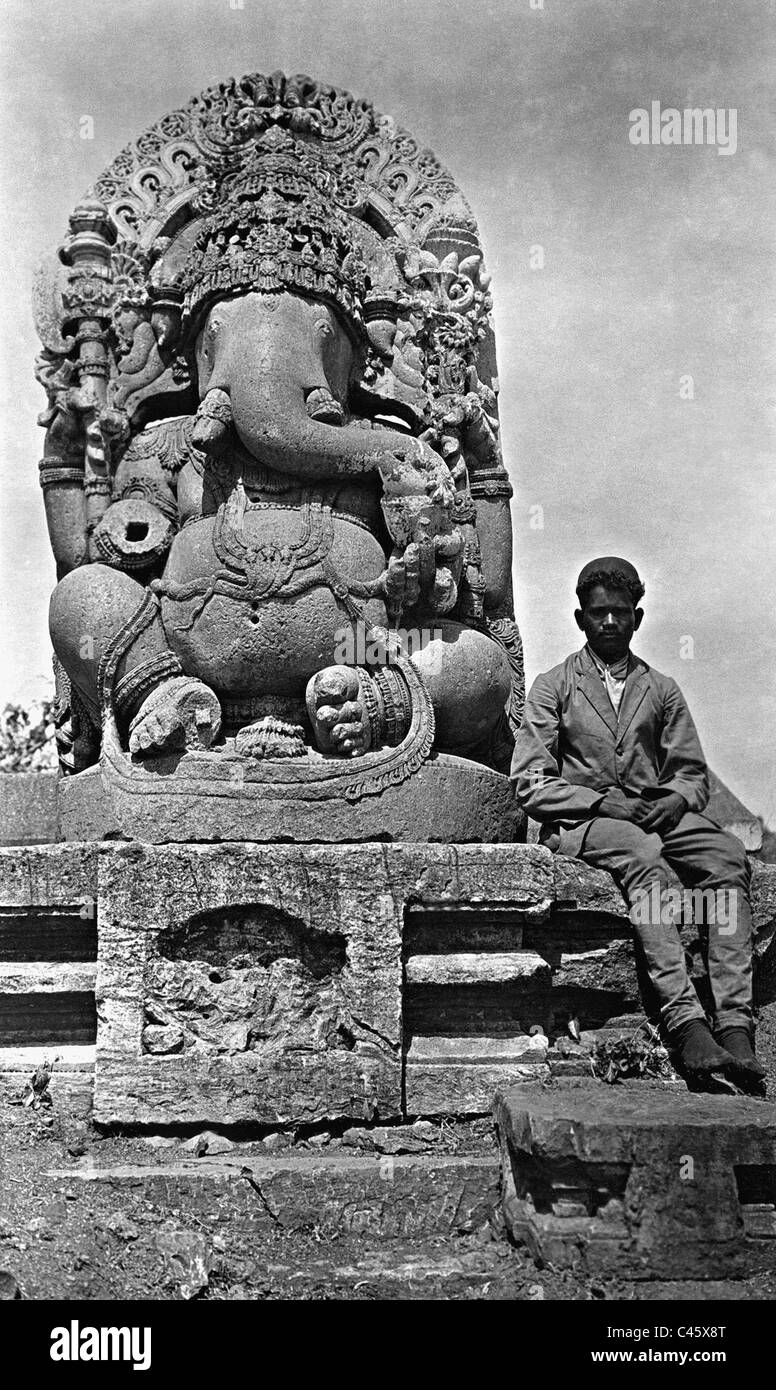 Statue du dieu Ganesha Banque D'Images