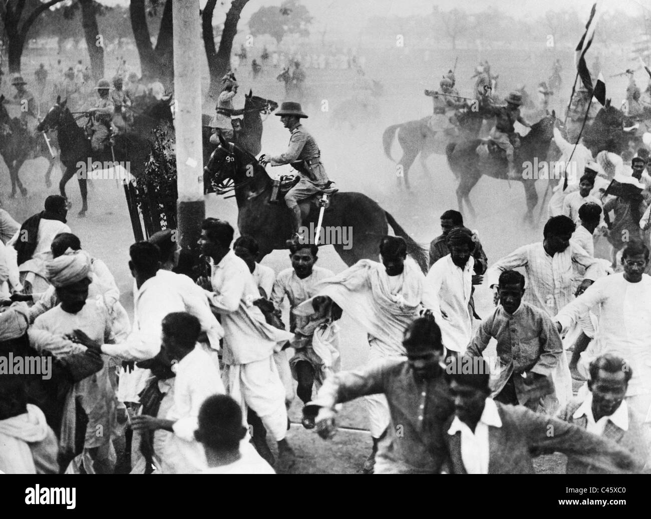 Agitation dans New Delhi, 1930 Banque D'Images