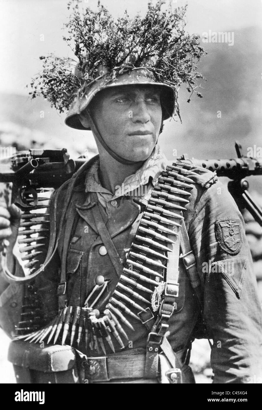 Soldat allemand, 1943 Banque D'Images