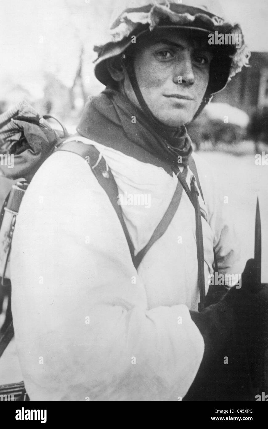 Soldat allemand sur le front de l'Est, 1941 Banque D'Images