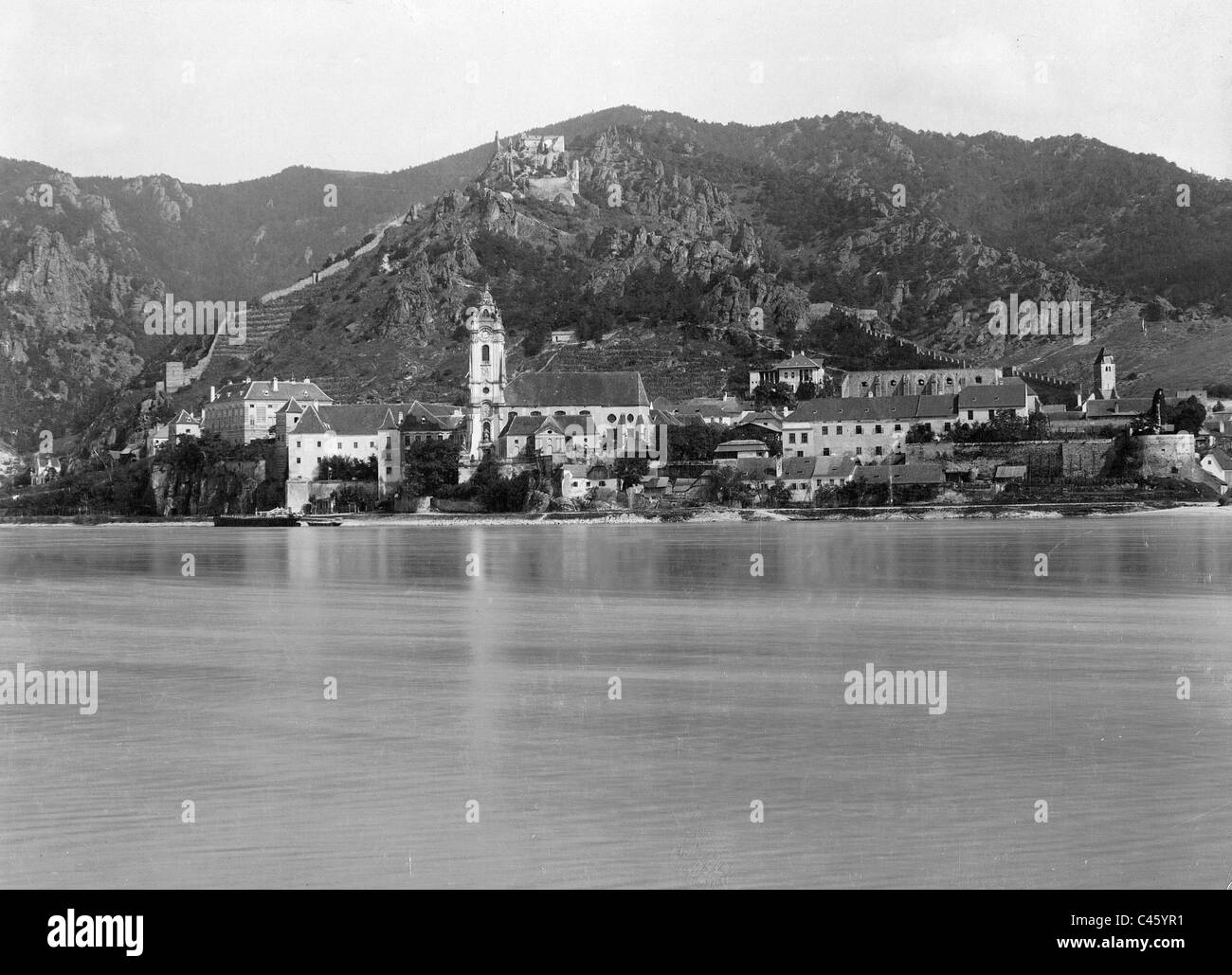 Dürnstein sur le Danube ,1910 Banque D'Images