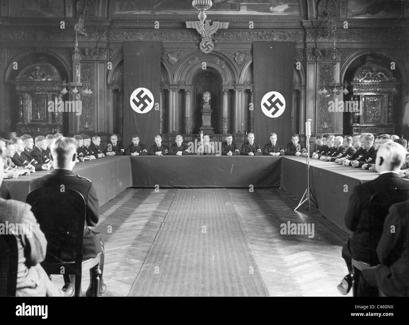 Célébration de l'Union européenne étudiant allemand national-socialiste, à la date anniversaire de l'Université de Heidelberg, 1936 Banque D'Images