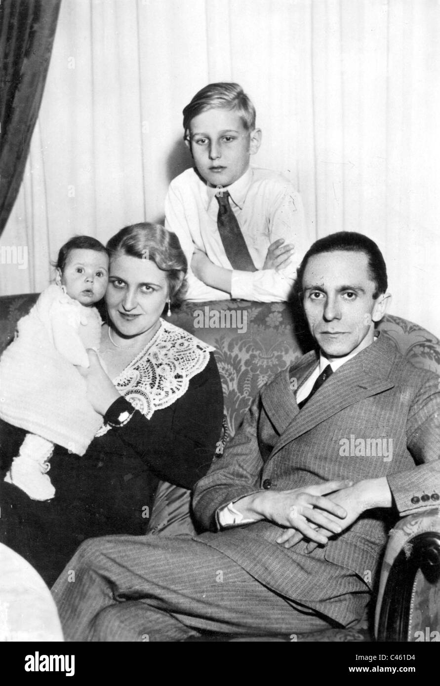 Le Dr Josef Goebbels en famille, 1932 Banque D'Images