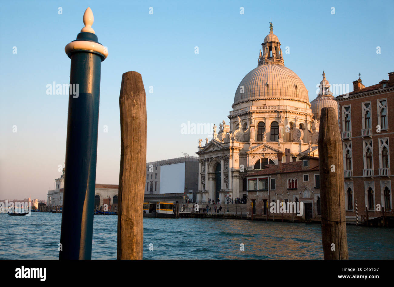 Venise - Eglise Santa Maria della Salute Banque D'Images