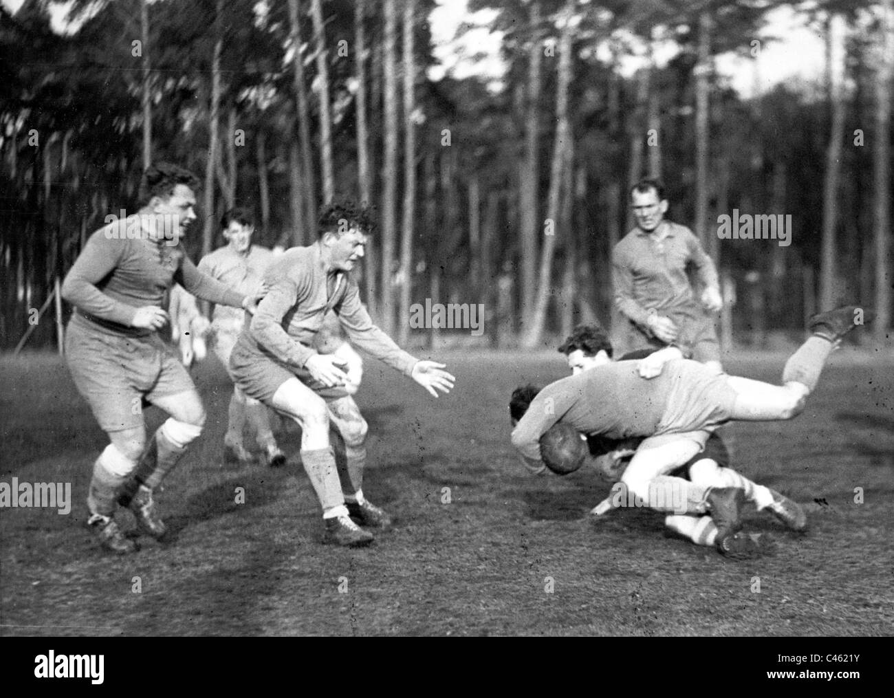 Berlin, 1936 Championnat de Rugby Banque D'Images