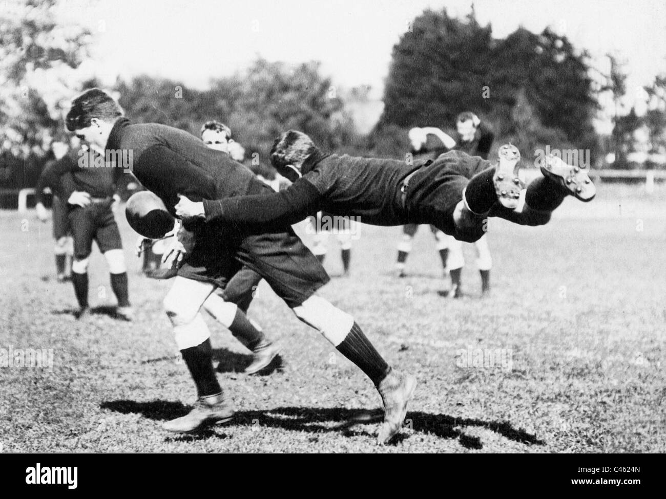 Rugby en Angleterre, 1908 Banque D'Images