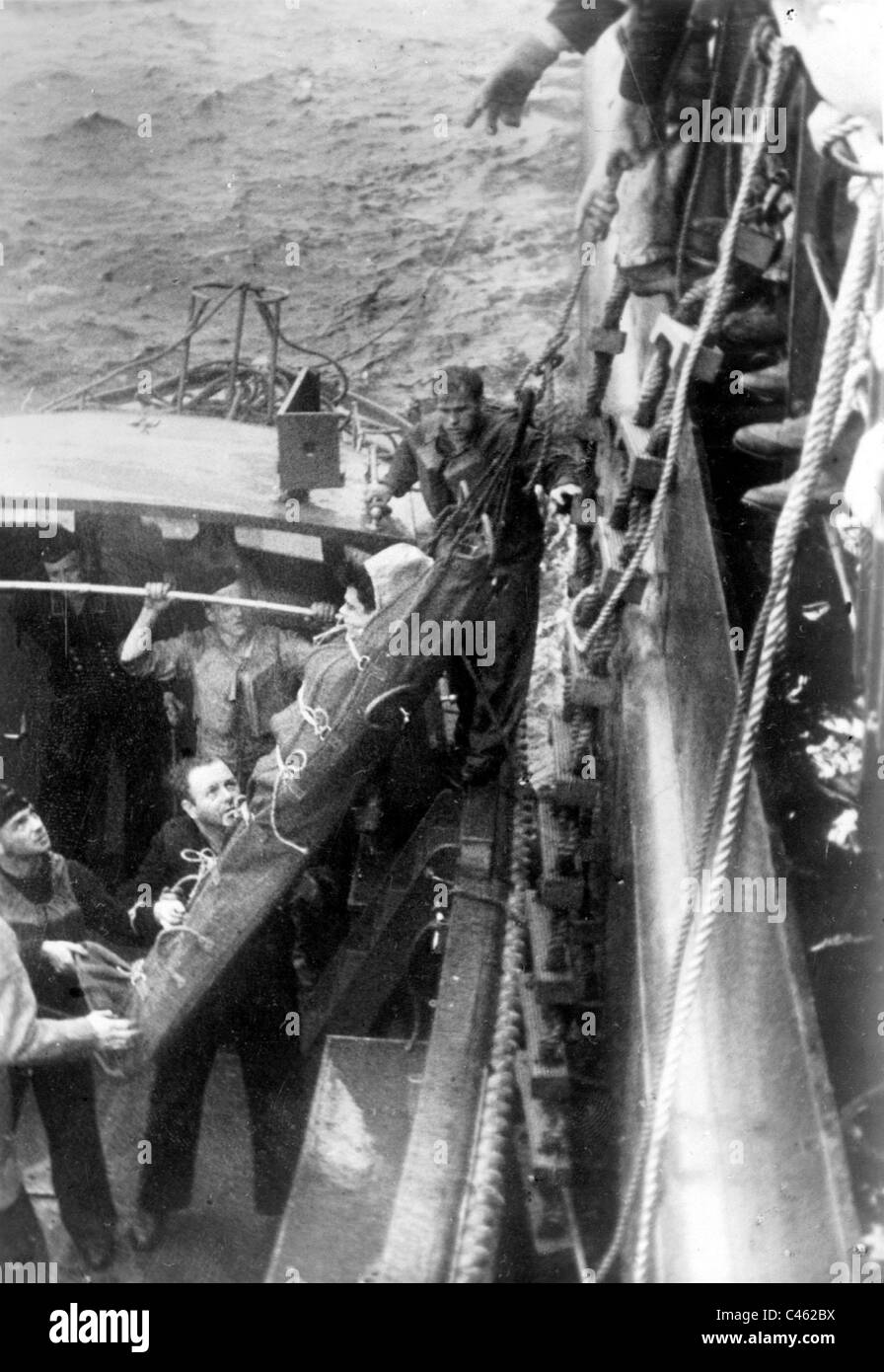 U-boot guerre dans la seconde guerre mondiale : la bataille dans l'Atlantique Banque D'Images