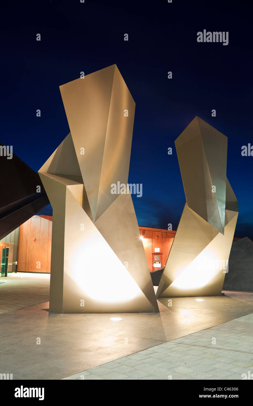 Le centre de divertissement d'Albany est éclairée la nuit. Albany, Australie occidentale, Australie Banque D'Images