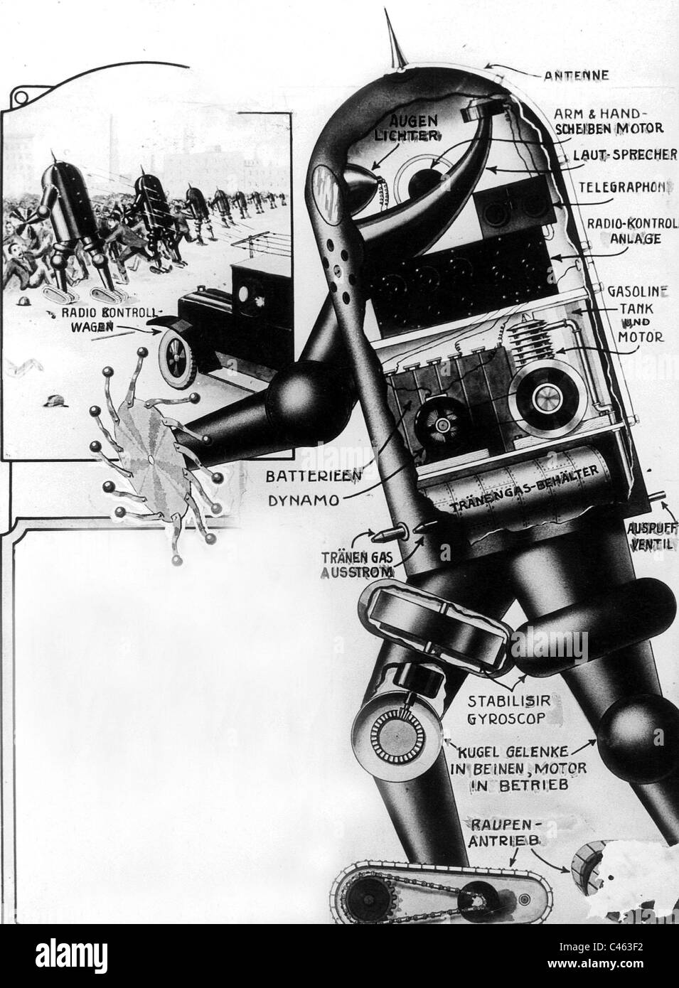 En tant que robot policier, 1924 Banque D'Images