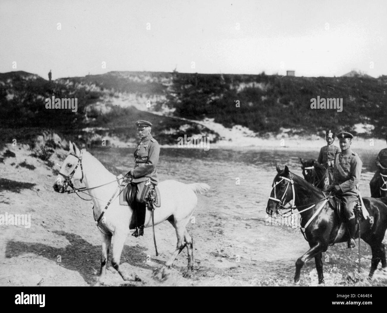 Général August von Mackensen sur le front de l'Est, 1914 Banque D'Images