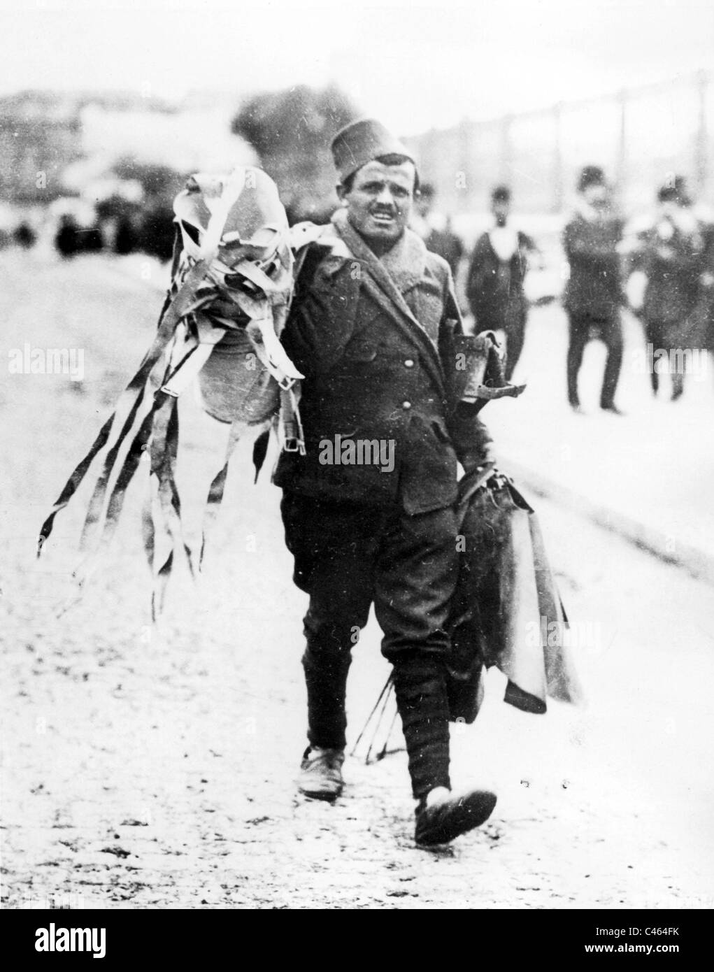 Soldat turc dans la première guerre balkanique, 1912 Banque D'Images