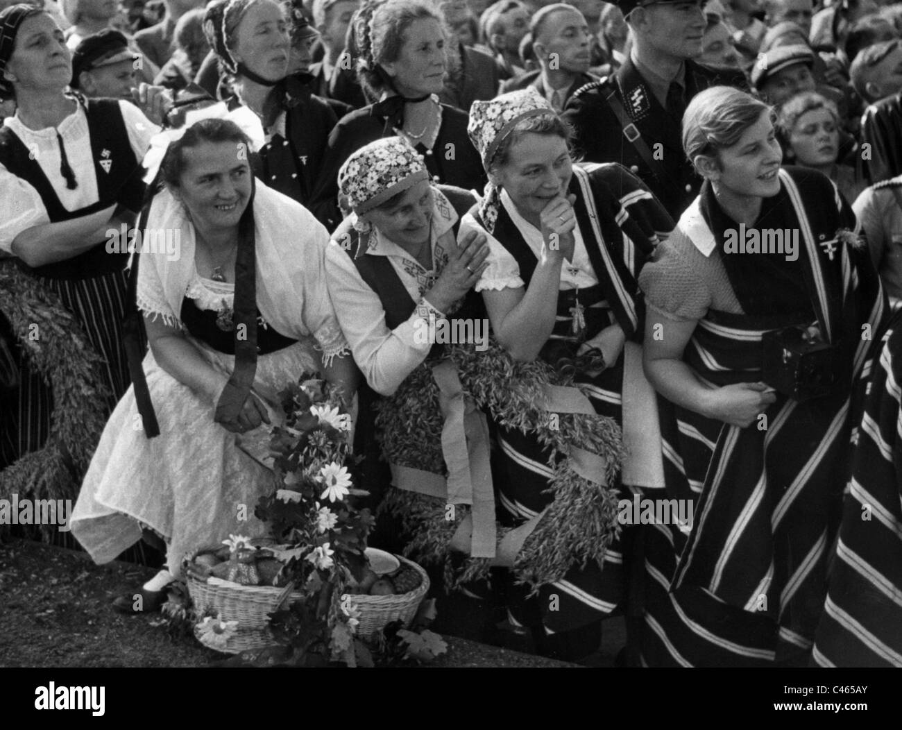 L'Allemagne nazie, le sang et le sol : Fête des vendanges à Bückeberg (Suède) , 1933-1937 Banque D'Images