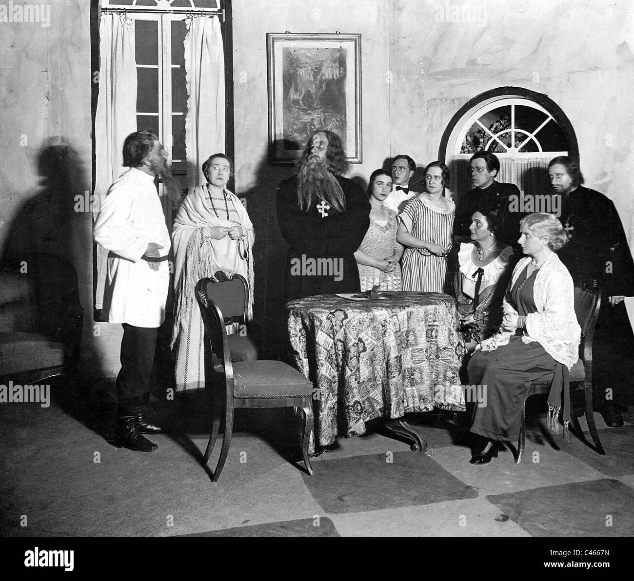 Scène de 'La Lumière brille dans les ténèbres", 1923 Banque D'Images