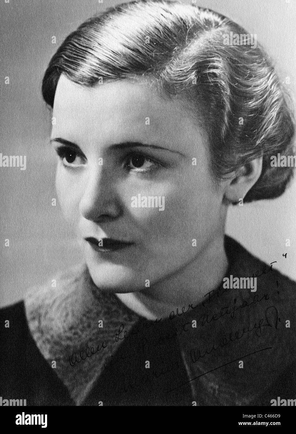 Maria Andergast, 1934 Banque D'Images