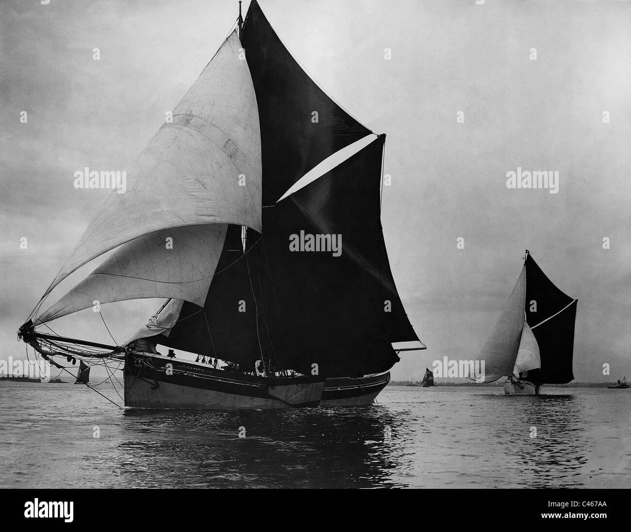 Naviguer sur la Tamise, 1934 Banque D'Images