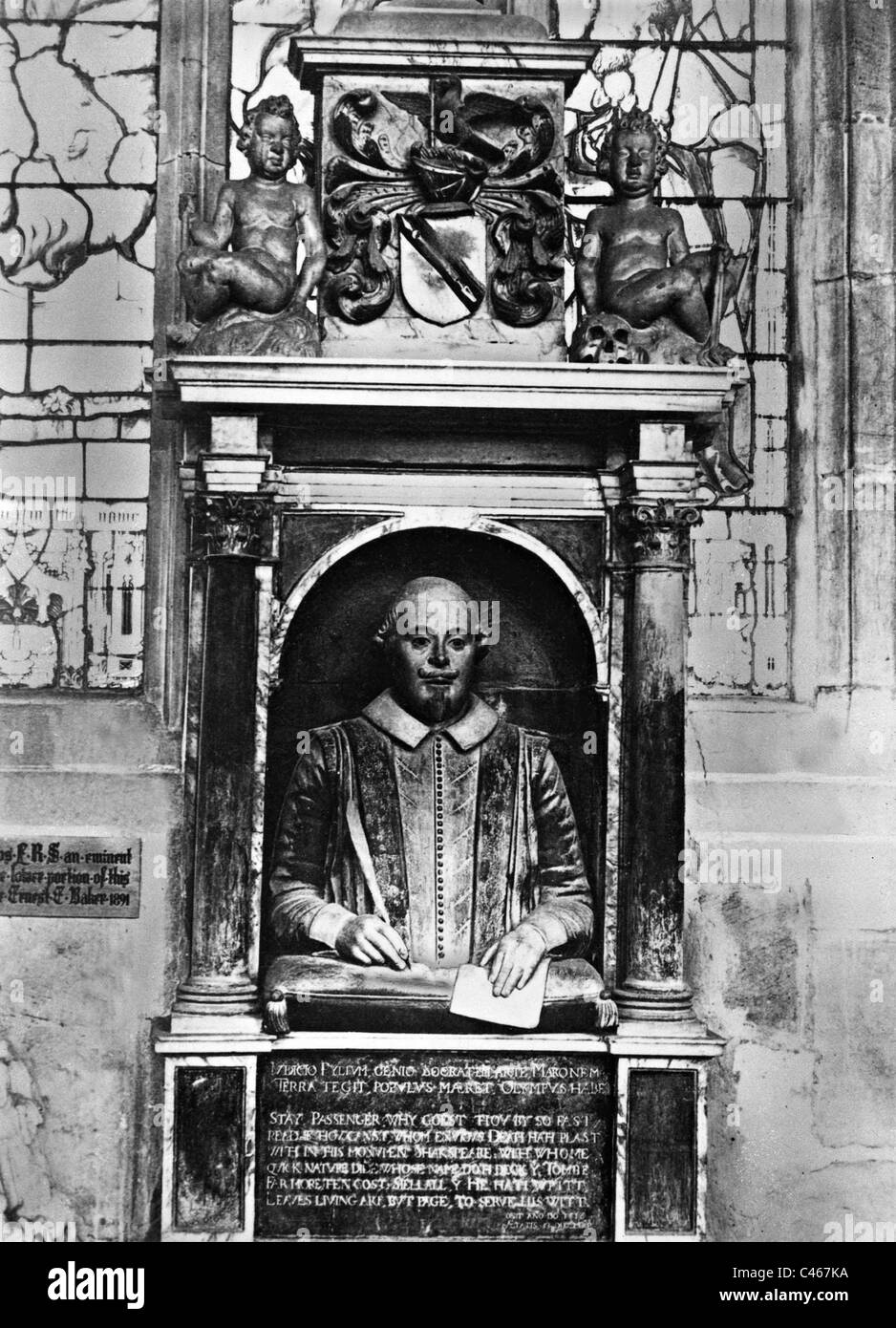Monument de Shakespeare à Stratford-upon-Avon Banque D'Images