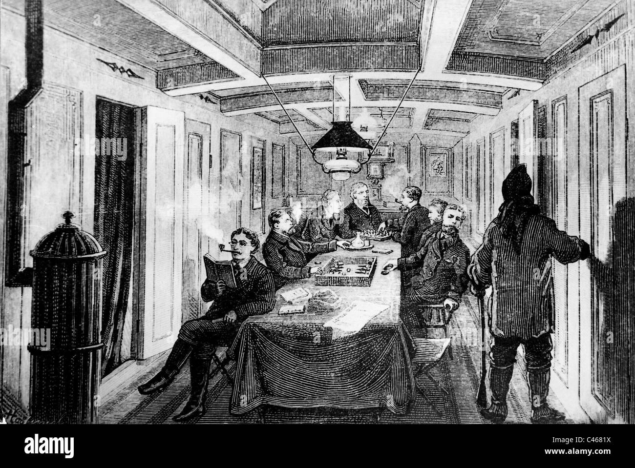 Dans la foire de la 'Vega' au cours de l'expédition Nordenskjold Banque D'Images