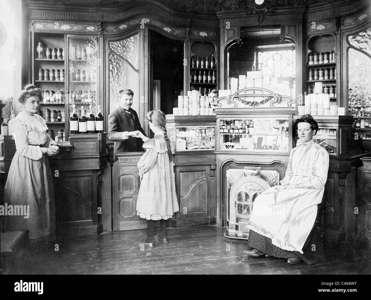 Pharmacie de Paris, 1904 Banque D'Images