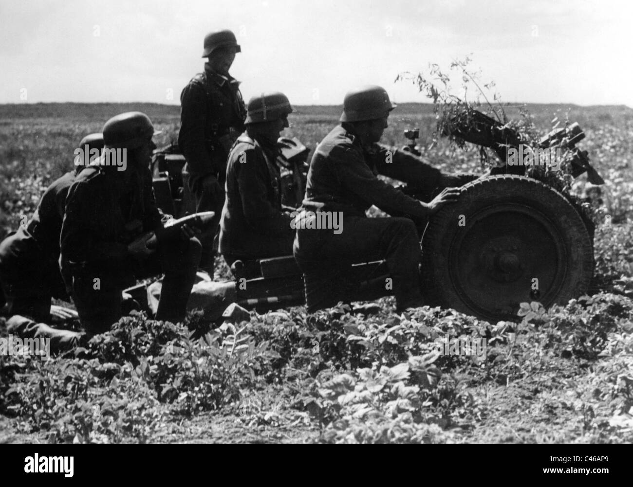 Seconde Guerre mondiale : l'artillerie allemande Banque D'Images