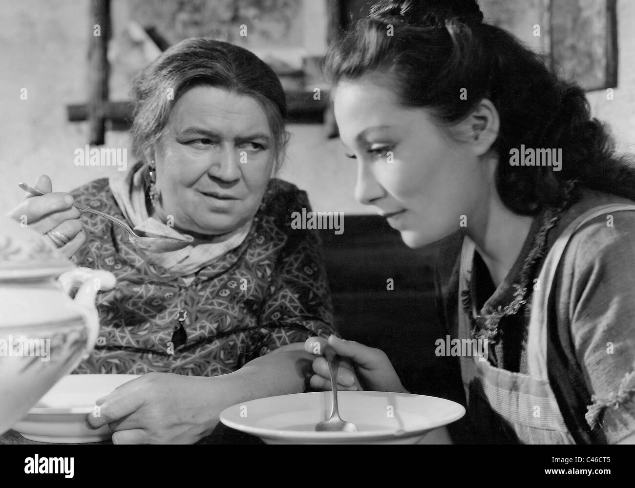 Hedwig Wangel et Brigitte Horney dans 'Feinde', 1940 Banque D'Images