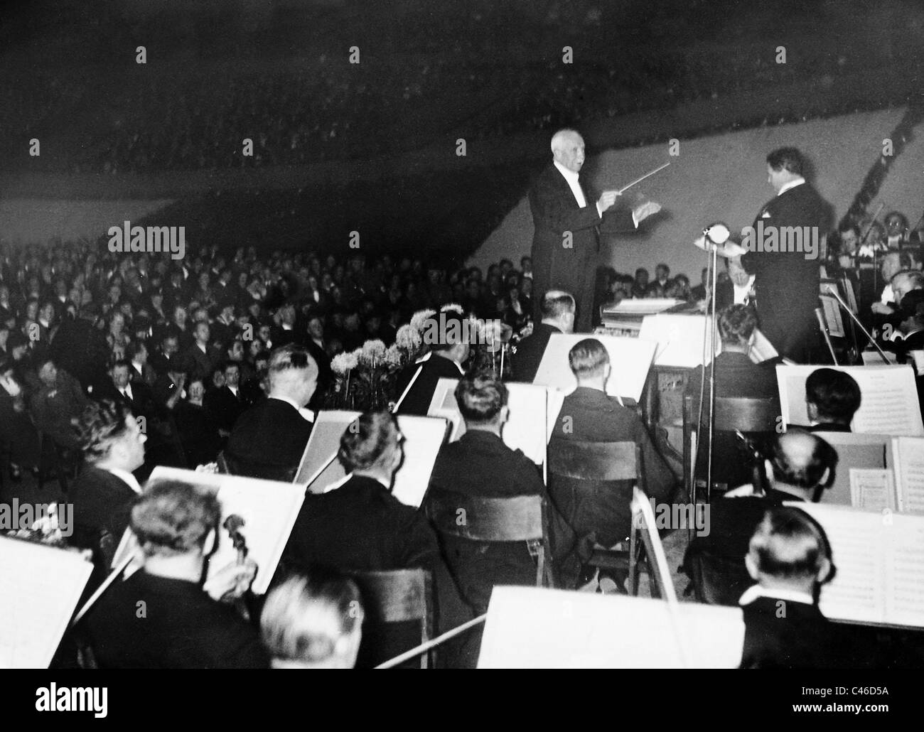 Richard Strauss et l'Orchestre Philharmonique de Berlin, 1938 Banque D'Images