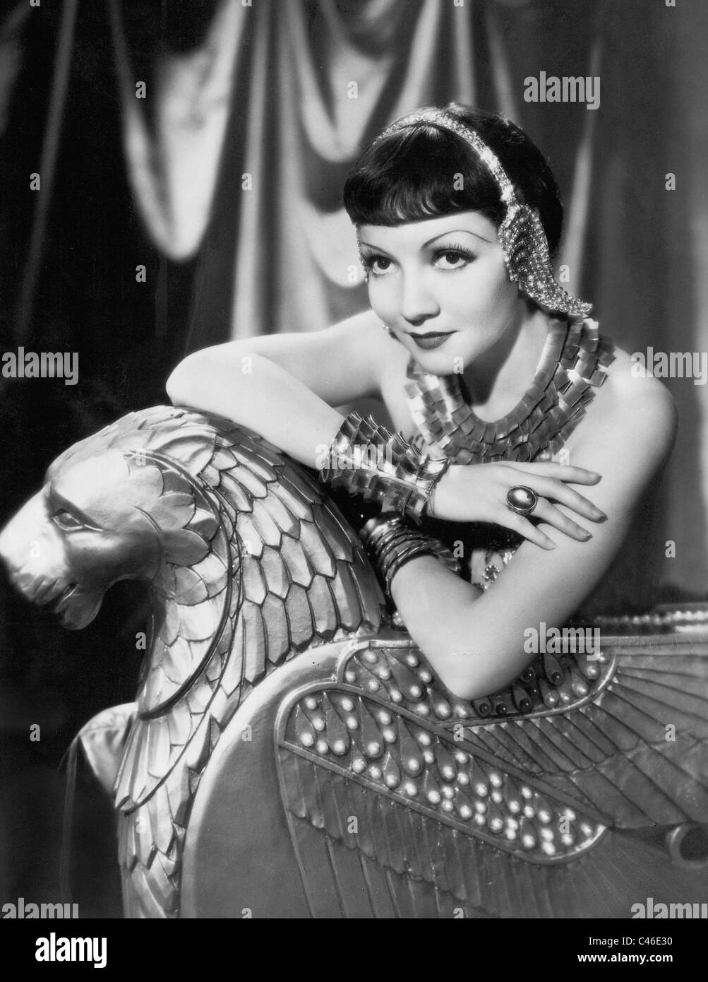 Claudette Colbert dans 'Cléopâtre', 1934 Banque D'Images