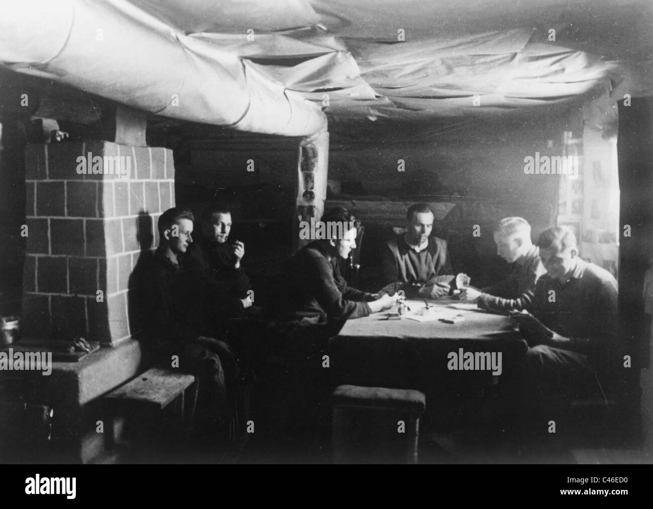 Seconde Guerre mondiale : bunkers allemands et les fournisseurs de l'hébergement Banque D'Images