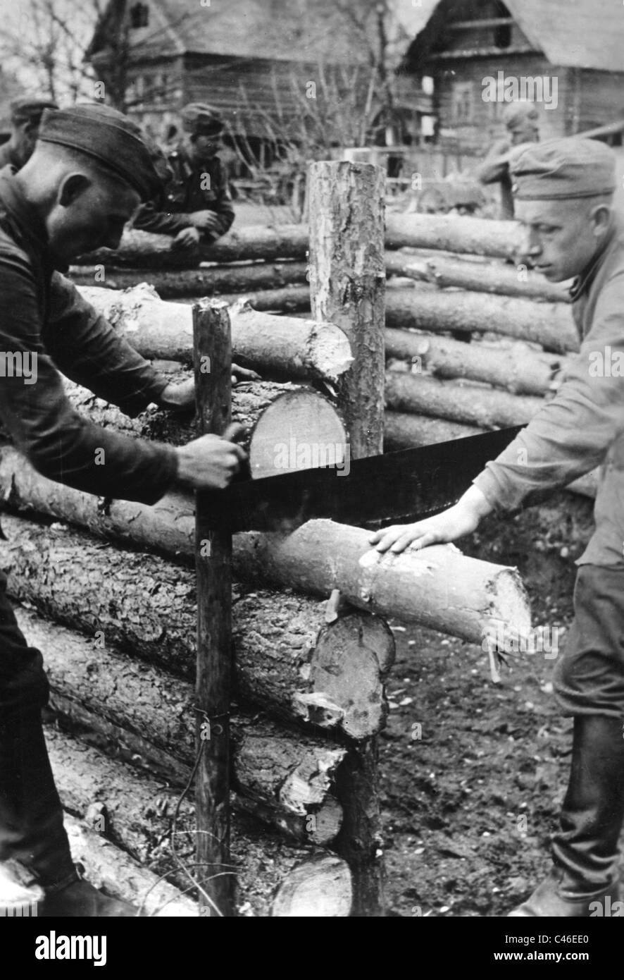 Seconde Guerre mondiale : bunkers allemands et les fournisseurs de l'hébergement Banque D'Images