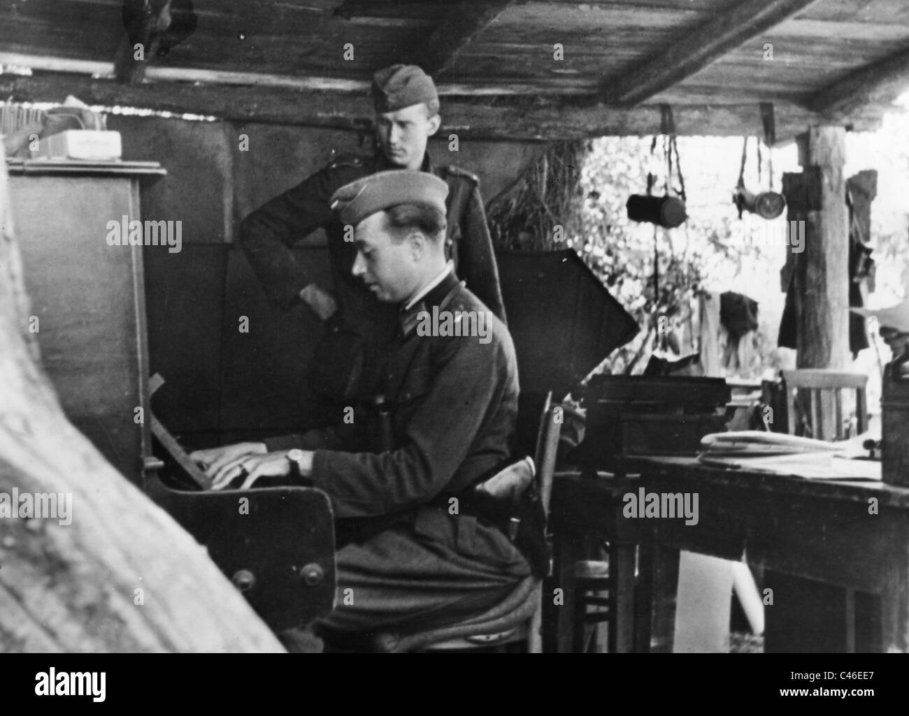 Seconde Guerre mondiale : bunkers allemands et les fournisseurs de l'hébergement Banque D'Images