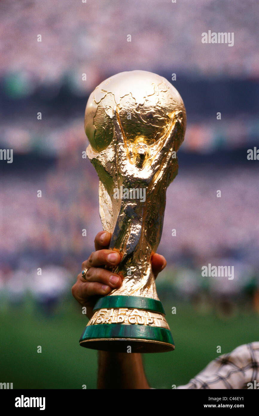 Trophée de la Coupe du Monde de la FIFA. Banque D'Images