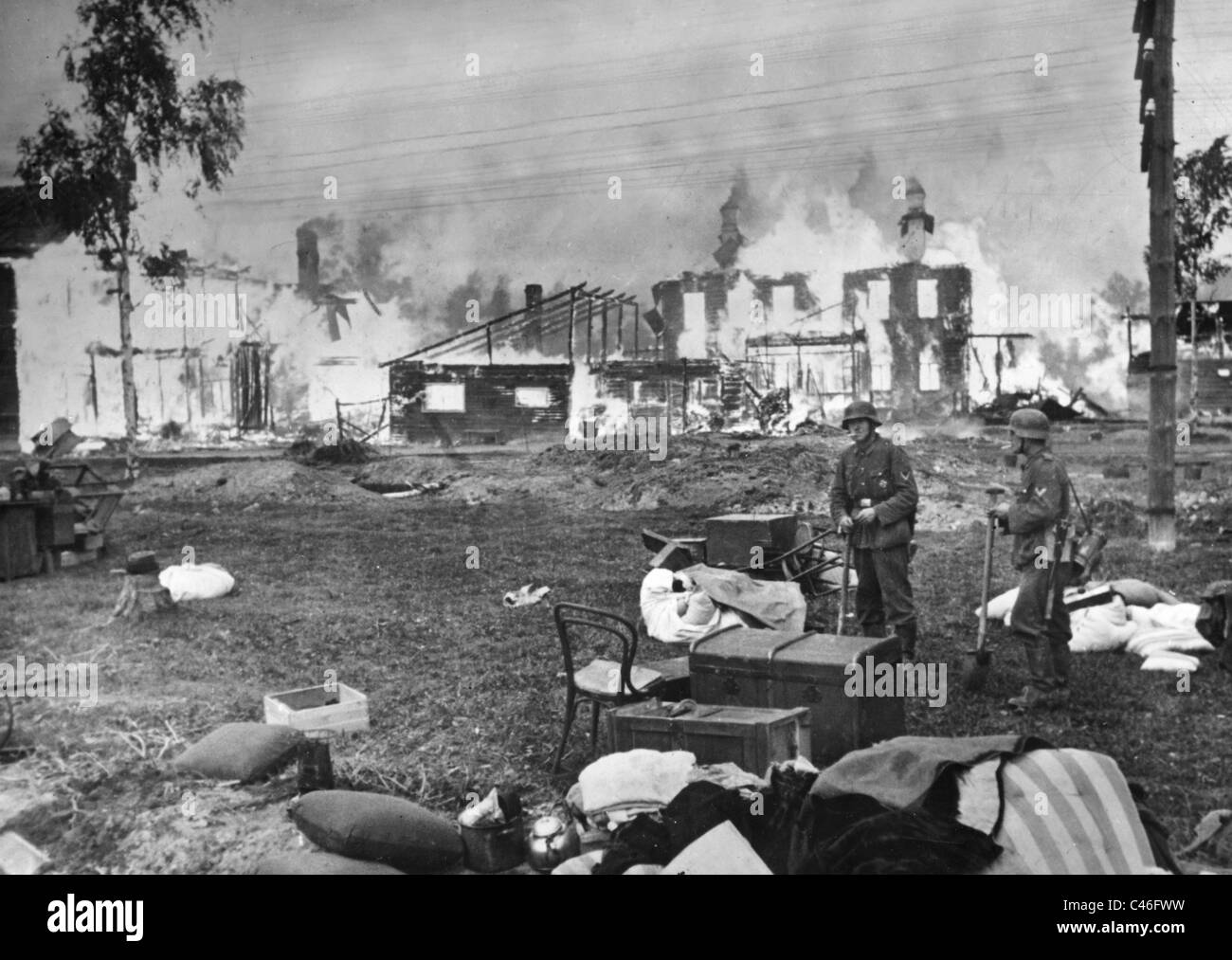 Seconde Guerre mondiale : les villes détruites dans l'Union Soviétique Banque D'Images
