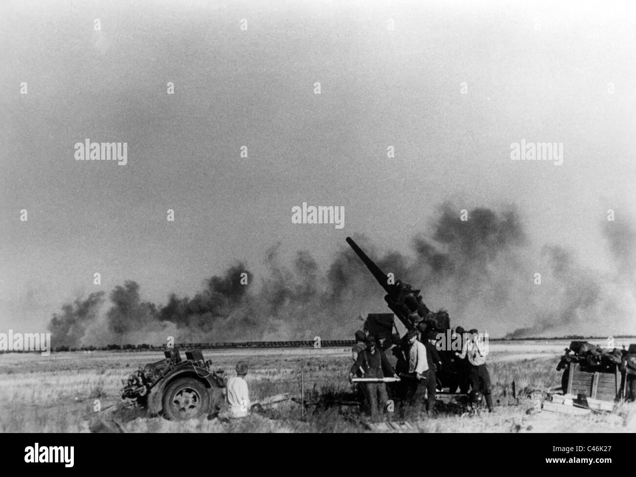 Seconde Guerre mondiale : les troupes allemandes d'attaquer Stalingrad entre les rivières Don et de la Volga, septembre-octobre 1942 Banque D'Images