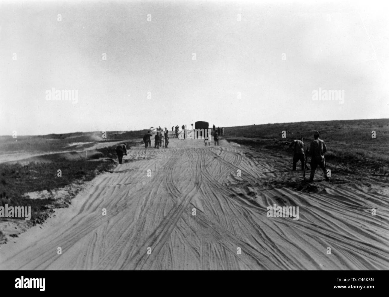 Seconde Guerre mondiale : les troupes allemandes d'attaquer Stalingrad entre les rivières Don et de la Volga, septembre-octobre 1942 Banque D'Images