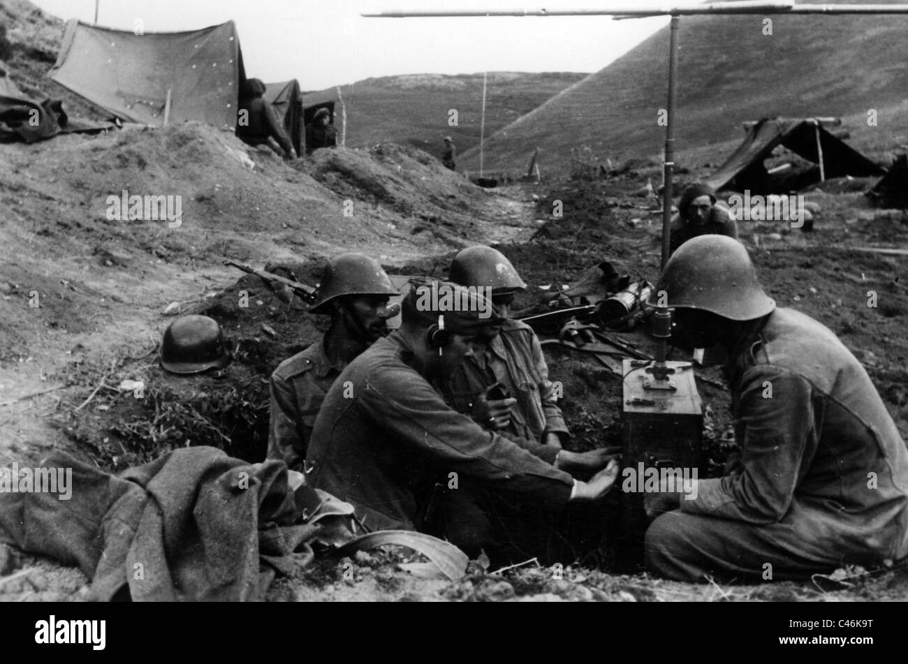Seconde Guerre mondiale : italien et roumain dans la lutte contre les troupes de Stalingrad, 1942-1943 Banque D'Images