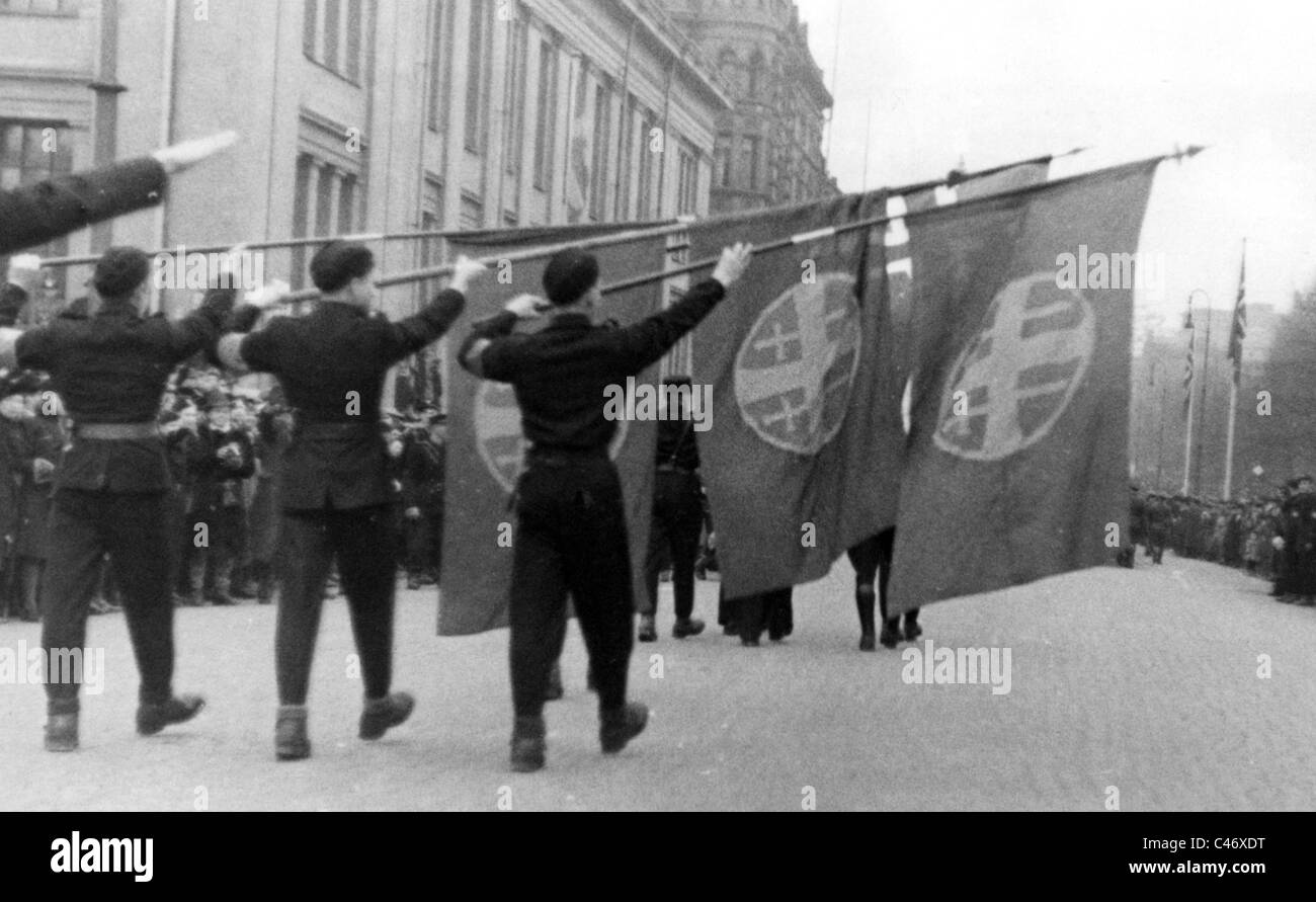 Seconde Guerre mondiale : campagne de Norvège. Les troupes allemandes en Norvège, 1940 - 1944 Banque D'Images