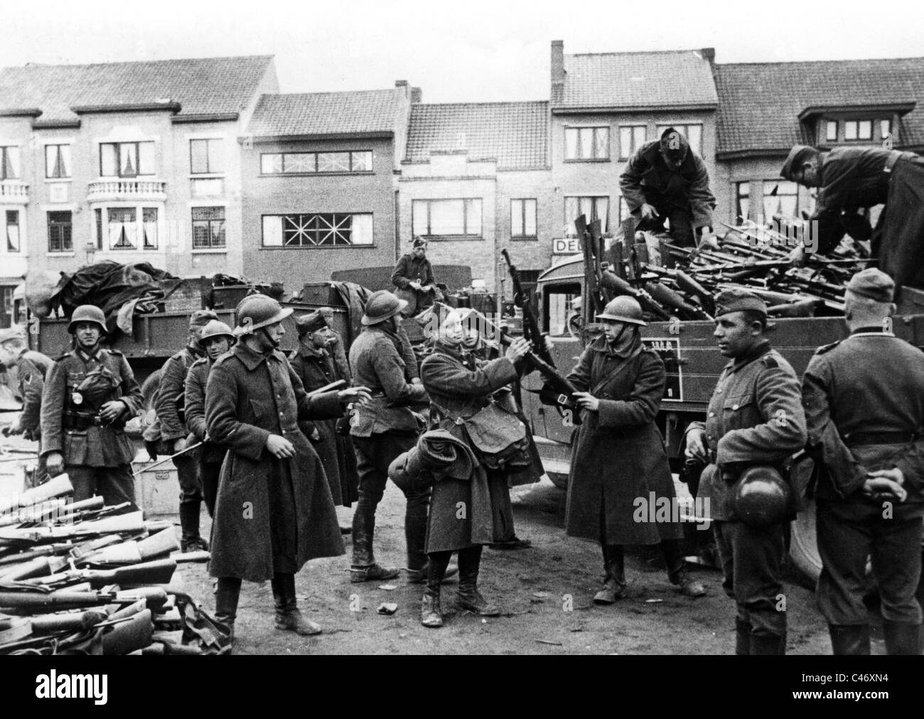 Seconde Guerre mondiale : Front de l'Ouest. La Belgique sous l'occupation allemande, 1940 - 1944 Banque D'Images